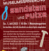 Erlebnis Museumssanierung 2023 &bull; sandstein und putze